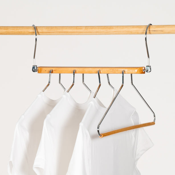 Space Saving Wardrobe Pant & Top Hanger Twin Pack (Closet Organiser) - Robinsons Exclusives