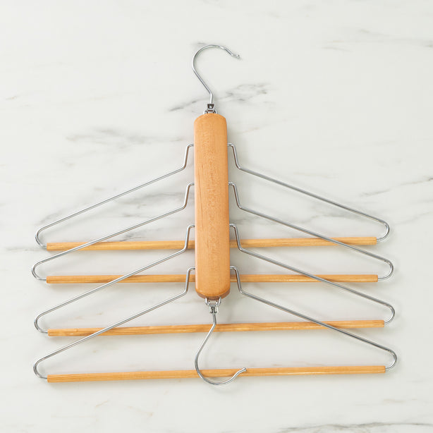 Space Saving Wardrobe Pant & Top Hanger Twin Pack (Closet Organiser) - Robinsons Exclusives