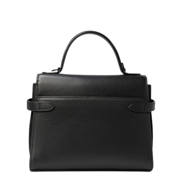 Medium Calf Leather Handbag - Black