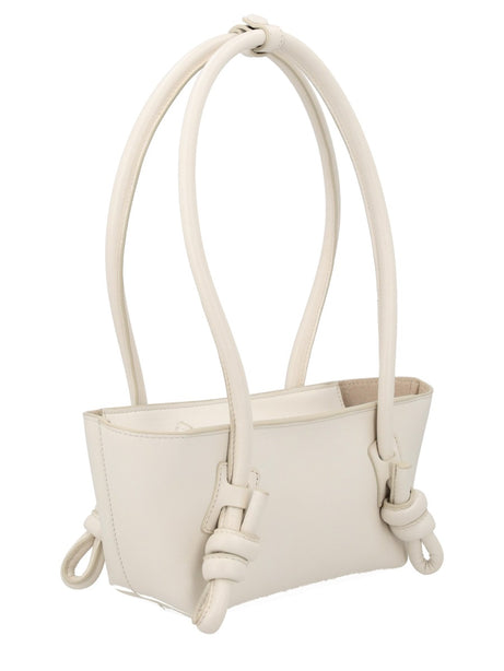 FLECA Mini Calfskin Shoulder Bag - Off White