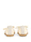 Replica Ballet Lace-Up Flats In Nappa, Bleached Sand