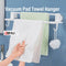 KOREA DeHUB Vacuum Pad Towel Hanger Double Rods Towels Shelf ABS Wall Mounted Towel Hanging Rack