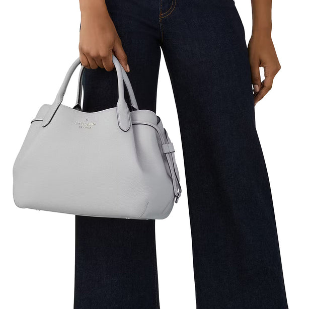 Kate Spade Dumpling Large Satchel Bag in Mountain Grey k8134