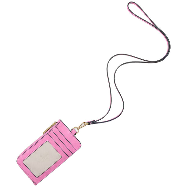 Kate Spade Madison Card Case Lanyard in Surf Pink KC573