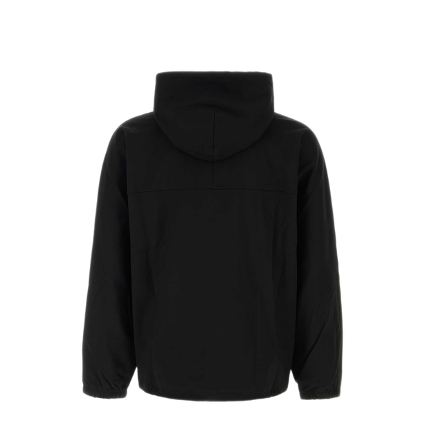 Black Stretch Jersey Reversible Sweatshirt