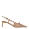 Desert leather dÃ©colletÃ©s Slingback Viv' Canard