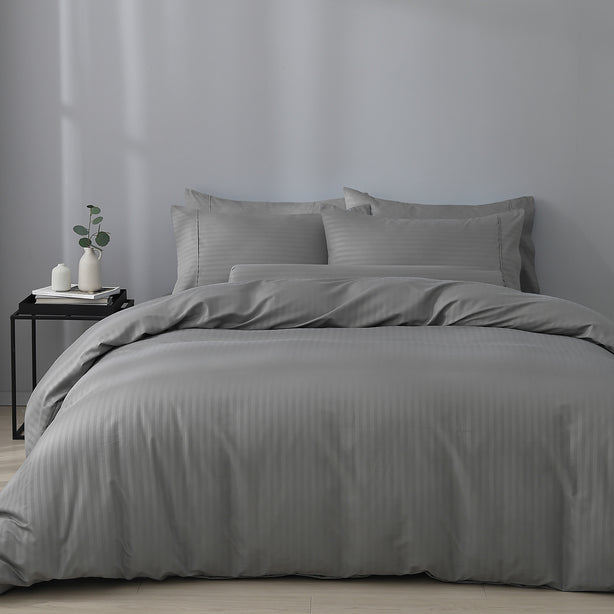 Robinsons Silky Soft Luxe Stripe Microfibre Bed Sheet Set Core Collection