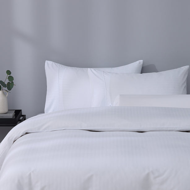 Robinsons Silky Soft Luxe Stripe Microfibre Bed Sheet Set Core Collection