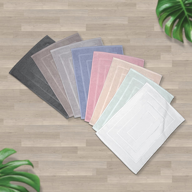 Milton Home Tianna Cotton Terry Mat, Set of 4