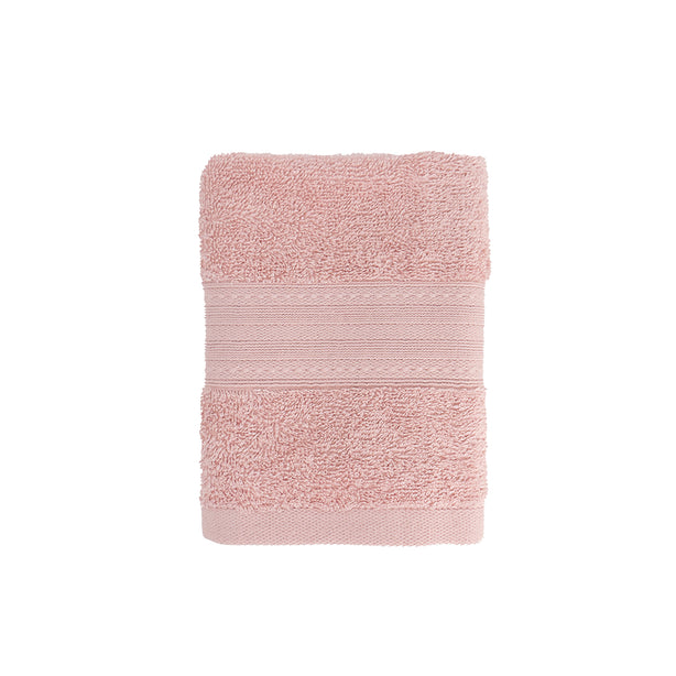 Milton Home Leona 100% Cotton Bath Linen, Pink