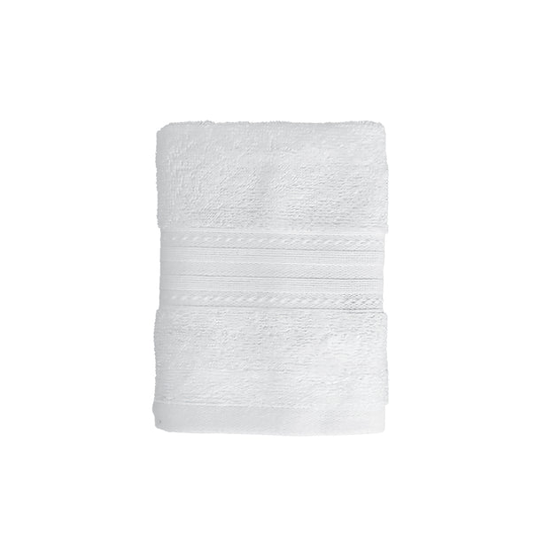 Milton Home Leona 100% Cotton Bath Linen, White