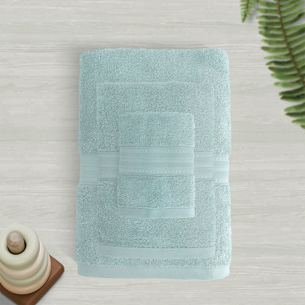 Milton Home Leona 100% Cotton Bath Linen, Green
