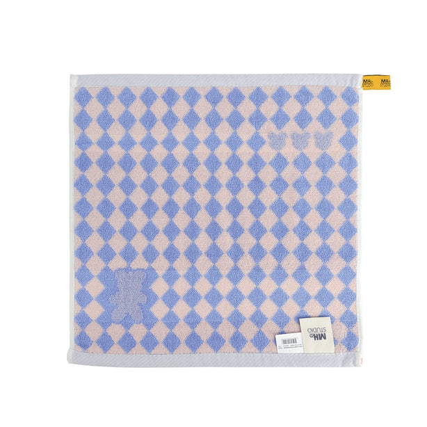Milton Home Studio Loopy Face Towel With Loop, Checkerbear, Set Of 3