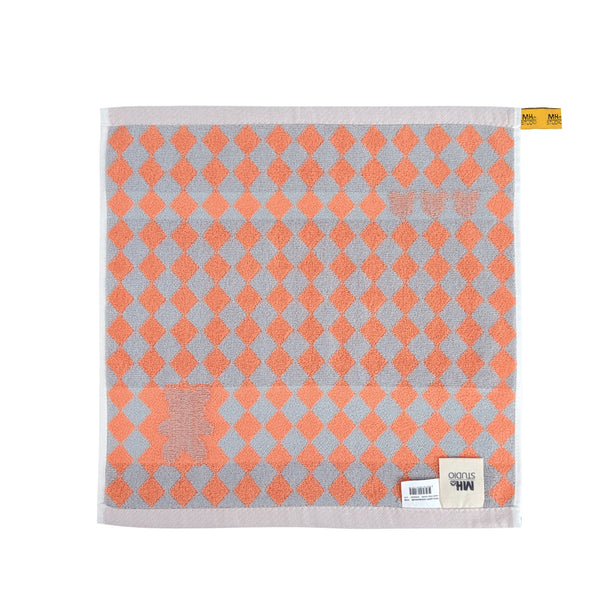Milton Home Studio Loopy Face Towel With Loop, Checkerbear, Set Of 3