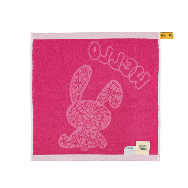 Milton Home Studio Loopy Face Towel With Loop, Rabbit, Set Of 3