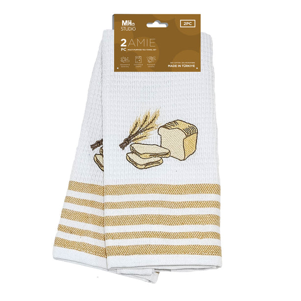 Milton Home Studio Amie 2 Piece Muti-Purpose Tea Towel Set
