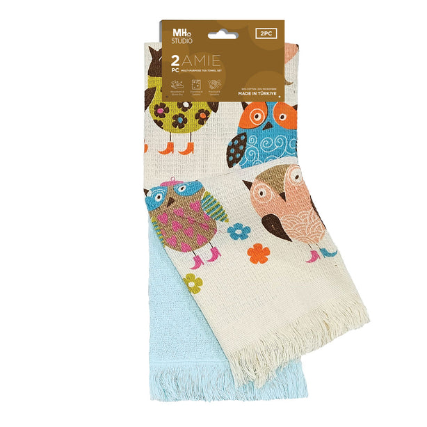 Milton Home Studio Amie 2 Piece Muti-Purpose Tea Towel Set