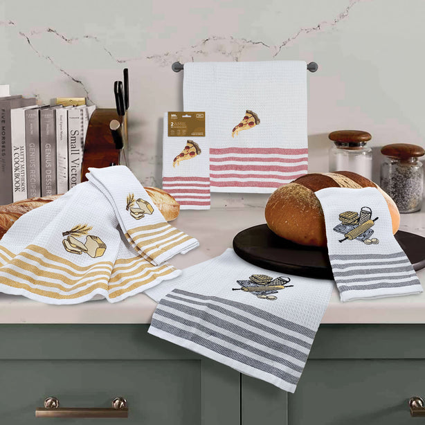 Milton Home Studio Amie 2 Piece Muti-Purpose Tea Towel Set