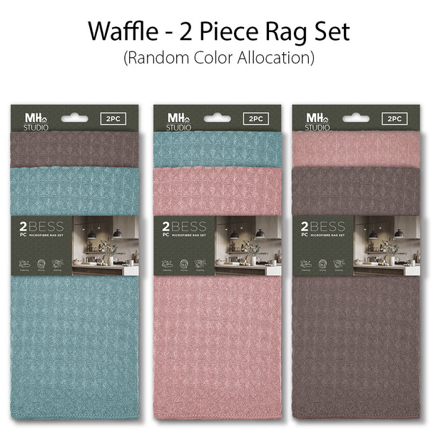 Milton Home Studio Bess 100% Microfibre 2 Piece Rag Set, Set Of 2
