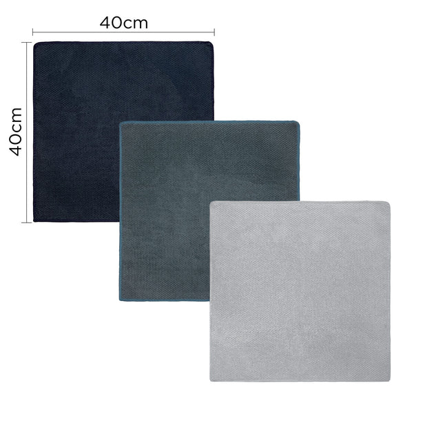 Milton Home Studio Bess 100% Microfibre 3 Piece Rag Set, Set Of 2