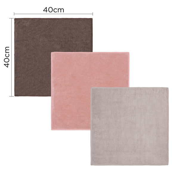 Milton Home Studio Bess 100% Microfibre 3 Piece Rag Set, Set Of 2