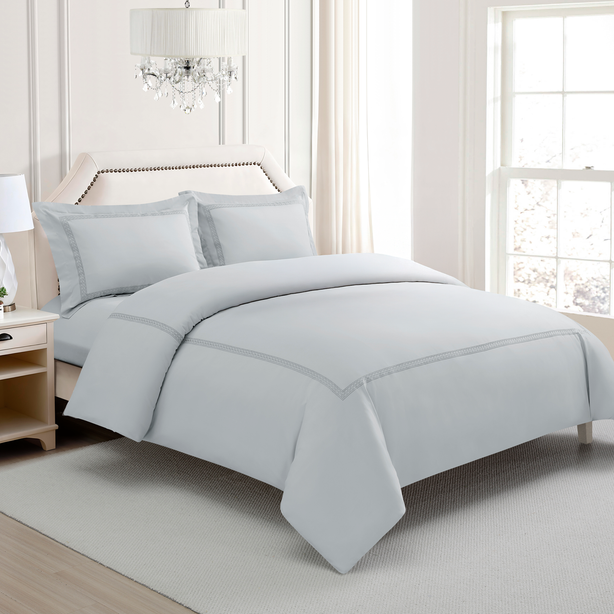 Charles Millen Singature Vouge Collection 100% Pima Cotton Bedlinen (Silver), Mondrae