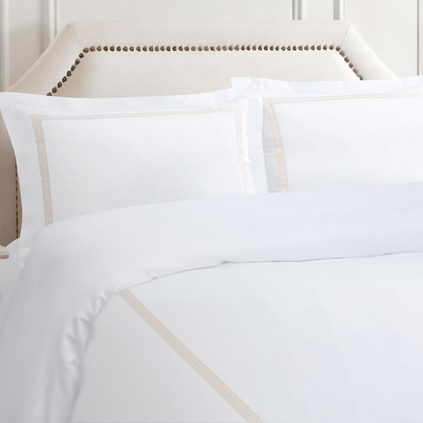 Charles Millen Singature Vouge Collection 100% Pima Cotton Bedlinen (White), Mondrae
