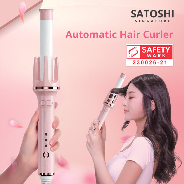 Satoshi Automatic Hair Curler Anti Scalding 3 Level Gear Temperature Smart Shut Off When Not In Use