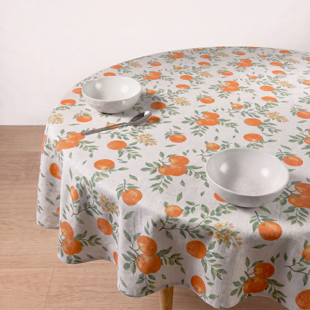 Mandarin Bloom Round Table Cloth Heritage Collection by Robinson