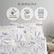 Cool Bamboo Misty Bloom Printed Fitted Sheet Set Hotel Collection by Robinsons