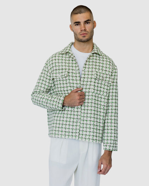Elliot Patterned Jacket Green