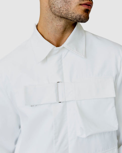 Kurtis Dual Pocket Jacket White