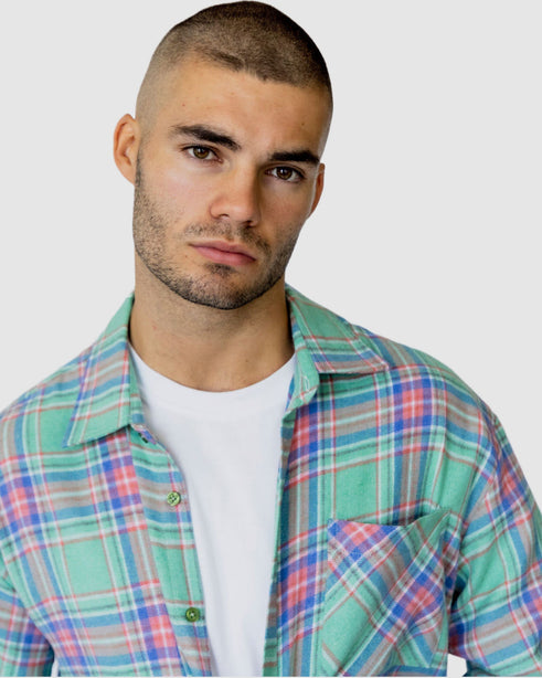 Jesse Check Casual Shirt Green