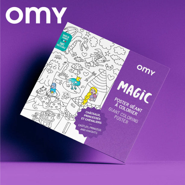 OMY Giant Coloring Poster - Magic (100 x 70cm)