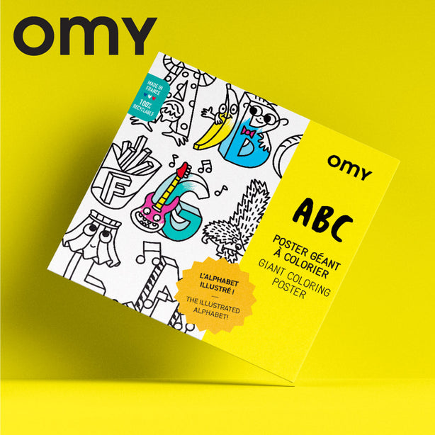 OMY Giant Coloring Poster - ABC (100 x 70cm)