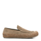Rio Loafers In Suede And Raffia Stone Grey