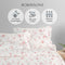Cool Bamboo Petal Dusk Printed Bed Sheet Set Hotel Collection by Robinsons