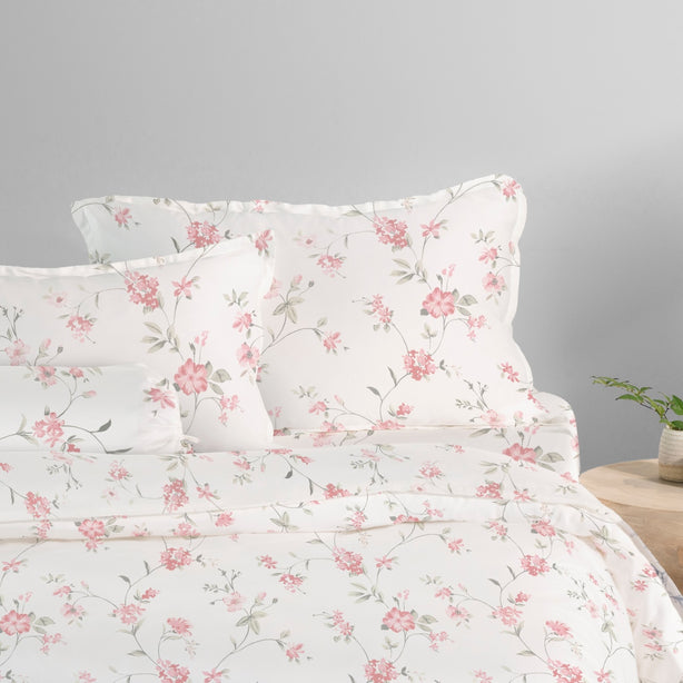 Cool Bamboo Petal Dusk Printed Bed Sheet Set Hotel Collection by Robinsons