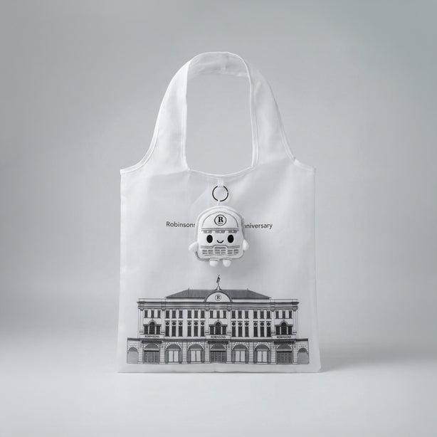 Robinsons Foldable Plush Keychain Tote Bag