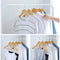 [Bundle of 10] Premium Wooden Clothes Hanger Matte Texture Classic Wood Hanger Metal Hook Clothes Wardrobe Drying Rack