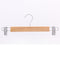 [Bundle Of 10] Premium Wooden Trousers Hanger Socks Clip Stainless Steel Hook Non-Slip Clothes Pegs