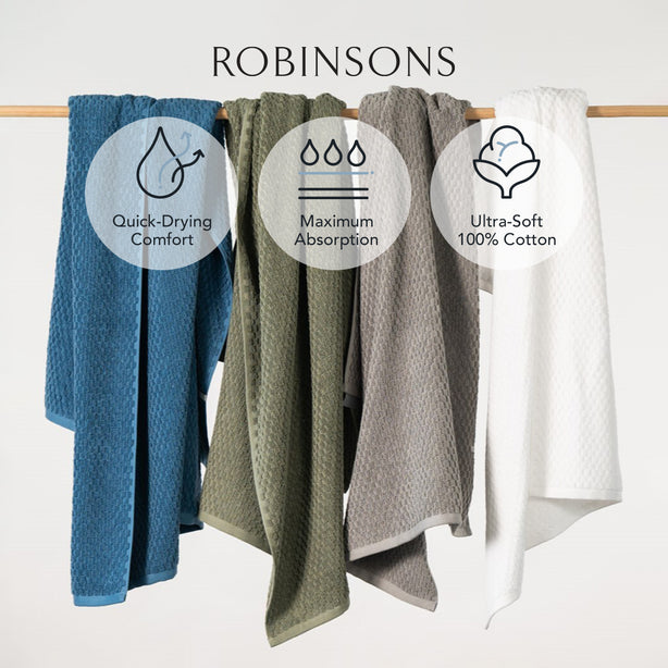 Robinsons Quick Dry Premium Bath Towel Core Collection