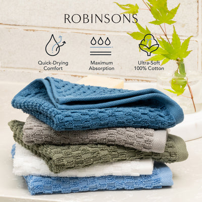 Robinsons Quick Dry Premium Face Towel Core Collection