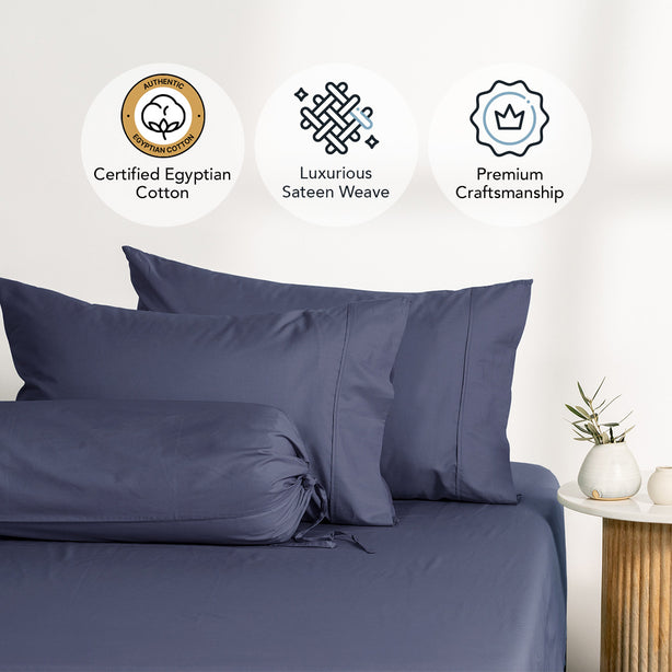 Egyptian Luxury Sateen Fitted Sheet Set Heritage Collection by Robinsons