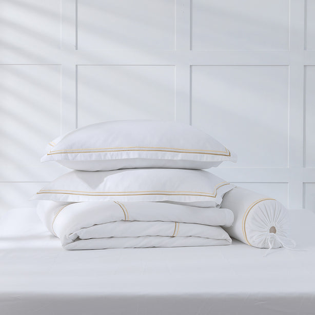 Royale 1200TC Embroidered Bed Sheet Set Hotel Collection by Robinsons