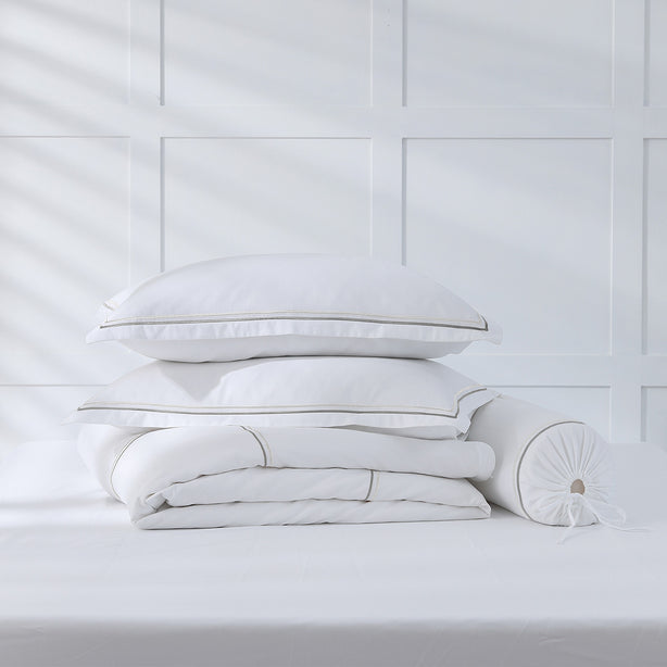 Royale 1200TC Embroidered Bed Sheet Set Hotel Collection by Robinsons