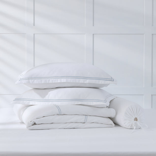 Royale 1000TC Embroidered Bed Sheet Set Hotel Collection by Robinsons