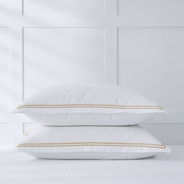 Royale 1000TC Embroidered Bed Sheet Set Hotel Collection by Robinsons
