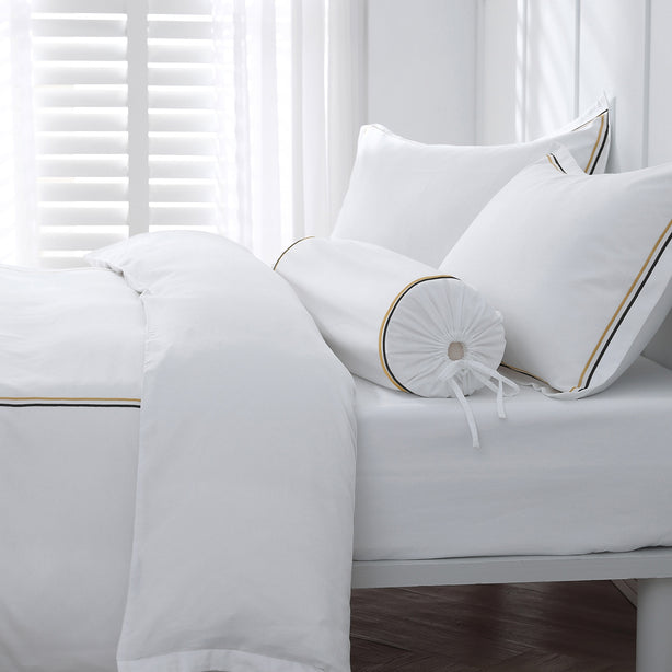 Royale 1200TC Embroidered Bed Sheet Set Hotel Collection by Robinsons