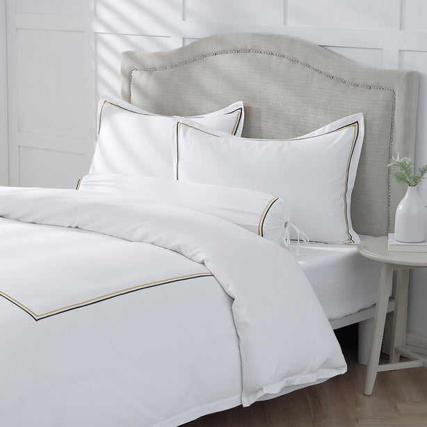 Royale 1200TC Embroidered Bed Sheet Set Hotel Collection by Robinsons